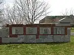 Un mur de l'ancien hôpital