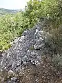 Mur de soutènement Ouest, en continuité du rempart
