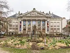 Muséum d'histoire naturelle de Nantes dans son édifice construit à cet effet, fin du XIXe&nbsp;siècle