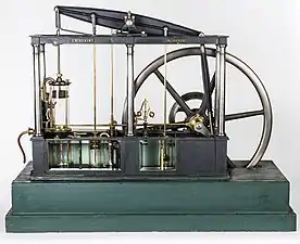 Alexandre Clair, Machine à vapeur verticale de Watt à double effet et à condensation, XIXe siècle.