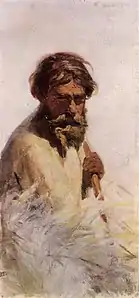Paysan faucheur (Esquisse Galerie Tretiakov).
