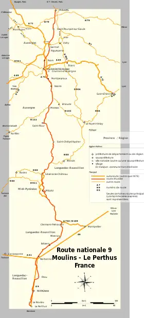 N9 France map fr