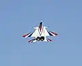 Le NF-15B ACTIVE de la NASA au décollage de la base aérienne d'Edwards.