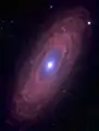NGC 2841 en infrarouge par le télescope spatial Spitzer.