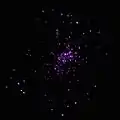 Image des jeunes étoiles de NGC 2024 réalisée en utilisant les données en rayons X de Chandra.