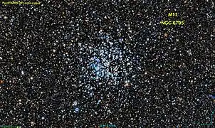 M11 par le relevé Pan-STARRS.