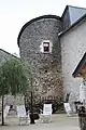 Une tour ronde du château.