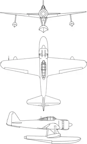 vue en plan de l’avion