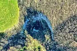 Vue aérienne du creux Billard.
