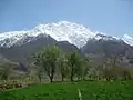 Vue du Rakaposhi depuis Nasirabad.