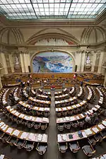 La salle du Conseil national.
