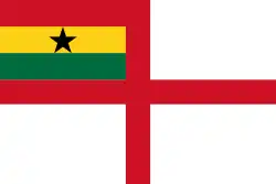 pavillon de la marine du Ghana