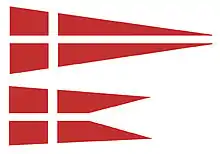 pavillon de Saint-Jean des navires de l'Ordre.
