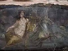 Néréide sur le dos d'un hippocampe, fresque de Pompéi (Ier&nbsp;siècle)