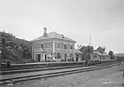 Gare de Nesttun, fotografert 1892.