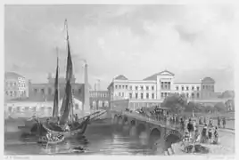 Le Neues Museum, vu par Henry Albert Payne&nbsp;(en), 1850.