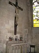 Un christ en Croix, datant du XVIe&nbsp;siècle.