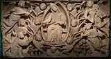 Relief en marbre de   Niccolò di Cecco del Mercia (1360), musée diocésain de Prato.