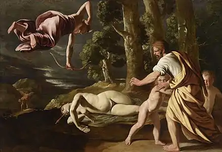 Nicolas Poussin, La Mort de Chioné (vers 1622-1623).