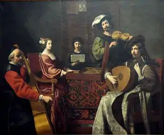 Peinture de Le concert par Nicolas Tournier