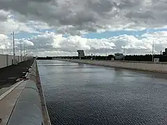 La nouvelle écluse en 2021.