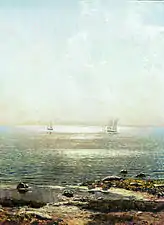 Paysage marin. 1916.Musée des beaux-arts de l'Oblast de Tomsk.