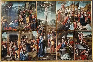 Retable de la la Passion, attribué à Noël Bellemare.