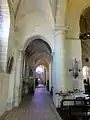Bas-côté sud, 3e&nbsp;travée, vue vers l'est.