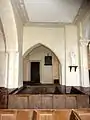 2e&nbsp;grande arcade du sud, vue dans la base du clocher.
