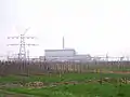 Vue du nord-ouest avec la ligne THT