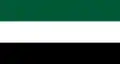 Version simplifiée du drapeau de l'État islamique d'Afghanistan et de l'Alliance du Nord, utilisé par le Front national de résistance.