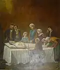 Tableau no&nbsp;13 représentant la mort de Benoîte.