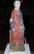 Notre-Dame d'Avioth, ancienne statue polychrome du XIIe&nbsp;siècle.