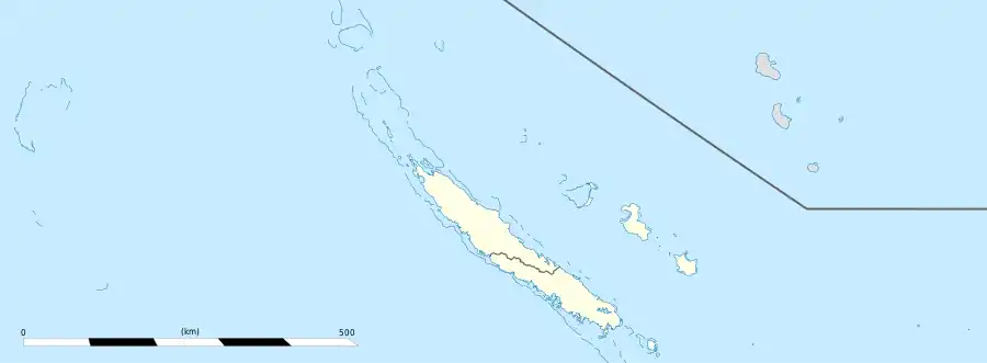 Voir sur la carte administrative de Nouvelle-Calédonie