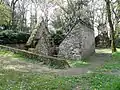 Les Trois Fontaines : vue d'ensemble du site.