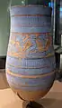 Vase peint en bleu, r. d'Amenhotep&nbsp;III 1391-1353. Brooklyn