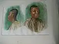 Nupe lad, NigeriaAquarelle de Carl Arriens&nbsp;(de), 1911.