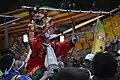Archers on horseback at Nyakuichiouji Shrine (photographed on July 22, 2018)