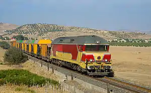 La DF 112 des chemins de fer marocains.