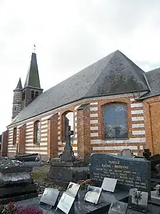 Le chevet de l'église.