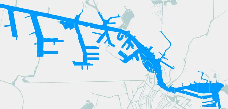 Carte du Port d'Amsterdam
