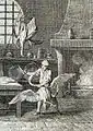 Illustration par Jean-Baptiste Oudry, 1729-1734 (gravure par Pierre Aveline, 1755)