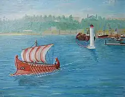 L'Ivlia quitte le port d'Odessa.