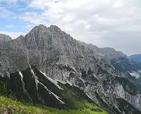 Vue de la face sud de l'Öfelekopf.