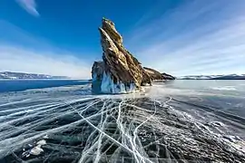 L'ile d'Ogoï en hiver.