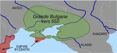 L'ancienne Grande Bulgarie, 650