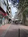 Section piétonne de la rue Oliva