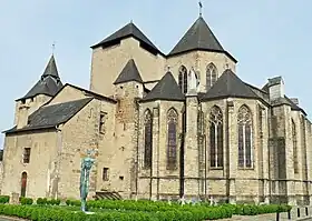 La cathédrale vue depuis le chevet du XIVe&nbsp;siècle