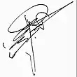 Signature de Omar Ali Saifuddien III