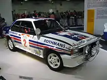 L'Opel Ascona victorieuse du Safari Rally 1983